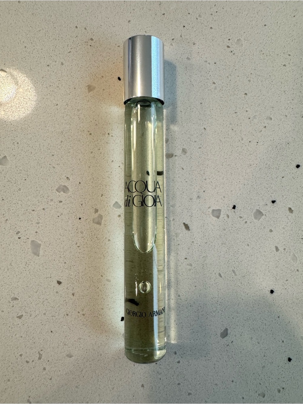 Giorgio Armani Acqua di Gioia Rollerball — Pale Green Glass with Silver Cap